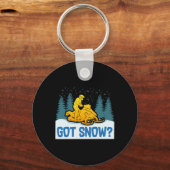 Sneeuwscooter - Got Snow Funny Snowmobiling Sleutelhanger (Voorkant)