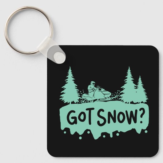 Sneeuwscooter - Got Snow Funny Snowmobiling Sleutelhanger (Voorkant)