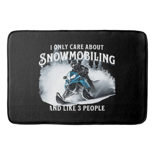Sneeuwscooter Grappige sneeuwscooter Badmat (Voorkant)