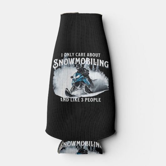 Sneeuwscooter grappige sneeuwscooter flesjeskoeler (Voorkant)