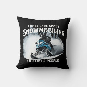 Sneeuwscooter grappige sneeuwscooter  kussen