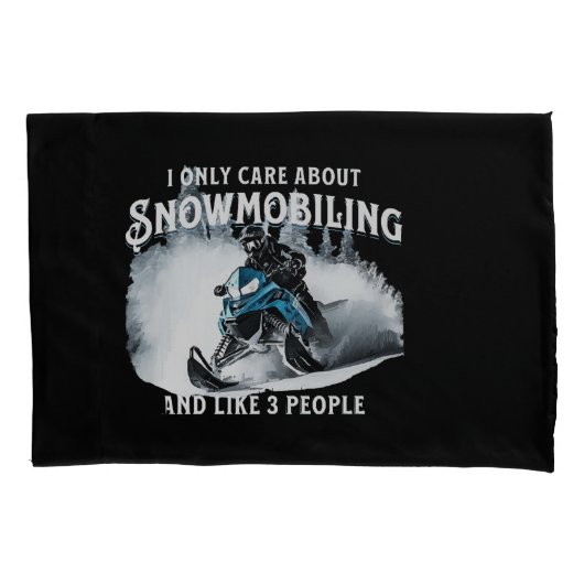 Sneeuwscooter grappige sneeuwscooter kussensloop (Voorkant)