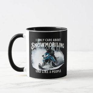 Sneeuwscooter grappige sneeuwscooter mok