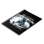 Sneeuwscooter grappige sneeuwscooter  notitieboek (Linkerzijde)