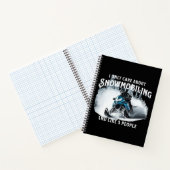 Sneeuwscooter grappige sneeuwscooter notitieboek (Binnen)