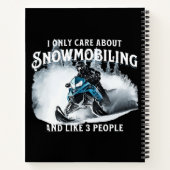 Sneeuwscooter grappige sneeuwscooter notitieboek (Achterkant)