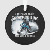 Sneeuwscooter grappige sneeuwscooter ornament (achterkant)