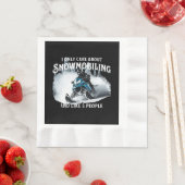 Sneeuwscooter Grappige sneeuwscooter Servet (Insitu)