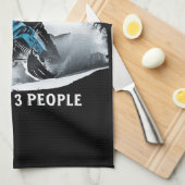 Sneeuwscooter Grappige sneeuwscooter Theedoek (Quarter Fold)