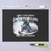 Sneeuwscooter grappige sneeuwscooter tissuepapier (Craft)