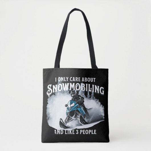 Sneeuwscooter grappige sneeuwscooter  tote bag (Voorkant)