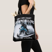 Sneeuwscooter grappige sneeuwscooter  tote bag (Dichtbij)