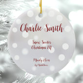 Sneeuwscooter Kerst Elf Keramisch Ornament