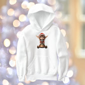 Sneeuwscooter Kerstmis Elf Meisje Hoodie