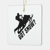 Sneeuwscooter - Kreeg Sneeuwscooter Geschenken Keramisch Ornament (Links)