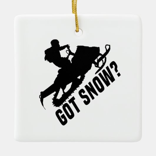 Sneeuwscooter - Kreeg Sneeuwscooter Geschenken Keramisch Ornament (Voorkant)