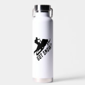 Sneeuwscooter - Kreeg Sneeuwscooter Geschenken Waterfles (Voorkant)