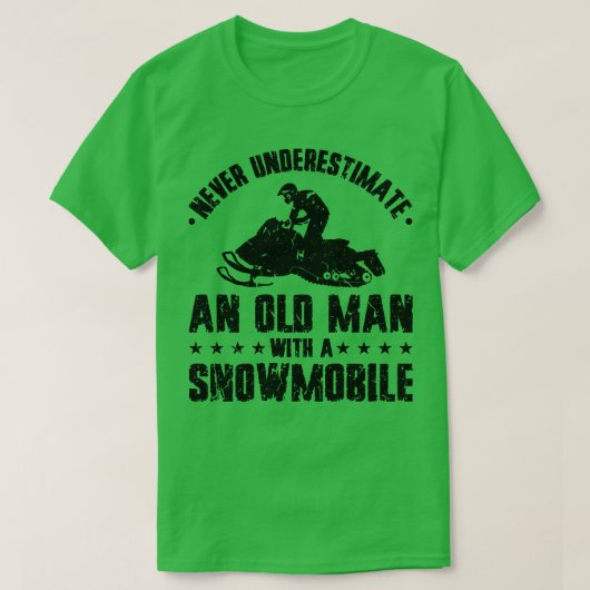 Sneeuwscooter Motor Sled T-shirt (Design voorkant)