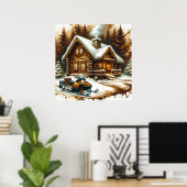 sneeuwscooter Poster (Thuiskantoor)