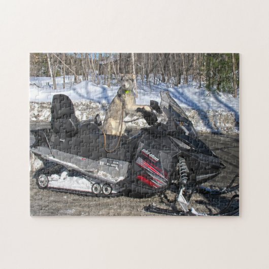 Sneeuwscooter Quebec Canada. Legpuzzel (Horizontaal)