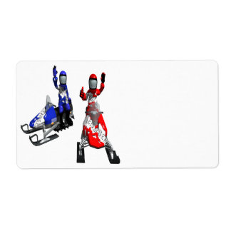 Sneeuwscooter Race Etiket