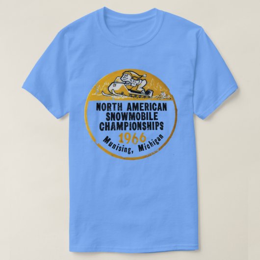 Sneeuwscooter Race T-shirt (Design voorkant)