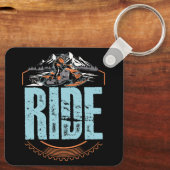 Sneeuwscooter Ride Sneeuwscooter Winter Avontuur S Sleutelhanger (Achterkant)