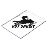 Sneeuwscooter rijden notitieboek (Linkerzijde)