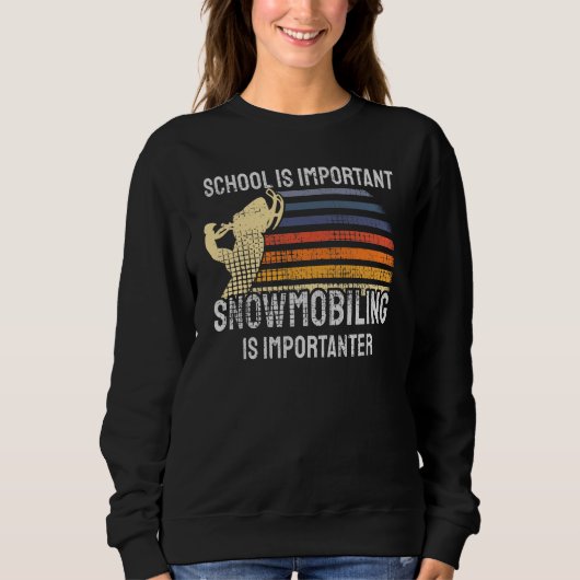 Sneeuwscooter rijden Sneeuwscooter Trui (Voorkant)