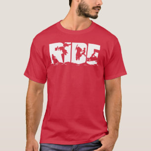 Sneeuwscooter rit Sneeuwscooter rijden Wintersport T-shirt