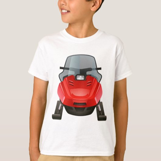 sneeuwscooter shirt (Voorkant)
