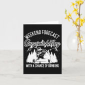 Sneeuwscooter Sled Weekend Forecast Wintersport Kaart (Gele Bloem)