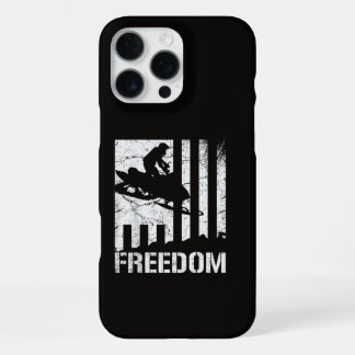 Sneeuwscooter Sneeuwscooters Vrijheid Vlag iPhone 16 Pro Max Hoesje