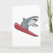 Sneeuwscooter Snowboarden Kaart (Voorkant)