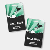 sneeuwscooter sprong Leraar Hal Pas Badge (Voor- en achterkant)