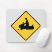 Sneeuwscooter symbool muismat (Met muis)