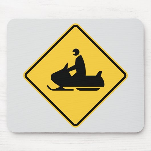 Sneeuwscooter symbool muismat (Voorkant)