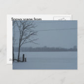 sneeuwscooter uit Centraal-Indiana Briefkaart (Voorkant / Achterkant)