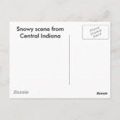 sneeuwscooter uit Centraal-Indiana Briefkaart (Achterkant)
