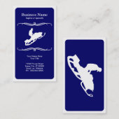 sneeuwscooter visitekaartje (Voorkant / Achterkant)