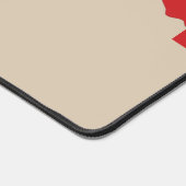 Sneeuwscooter Winter thema gepersonaliseerd Bureaumat (Hoek)