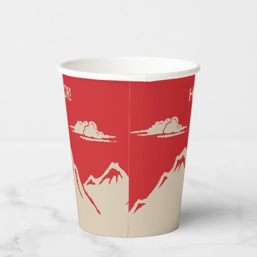 Sneeuwscooter Winter Thema Jongens Verjaardagsfees Papieren Bekers (Rechts)