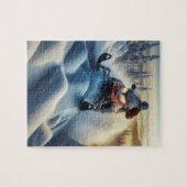 sneeuwscooterpuzzel legpuzzel (Horizontaal)