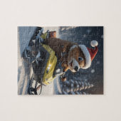 sneeuwscooterpuzzel legpuzzel (Horizontaal)