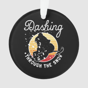 Sneeuwscooters - Dashing Through The Snow Ornament