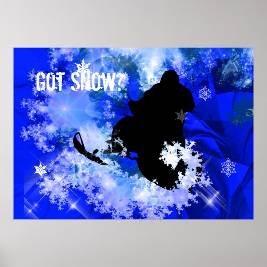Sneeuwscooters in de Avalanche Poster (Voorkant)