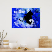 Sneeuwscooters in de Avalanche Poster (Keuken)