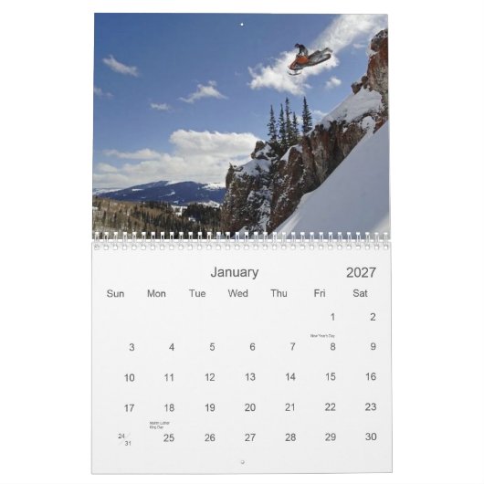 sneeuwscooters kalender (Jan 2027)