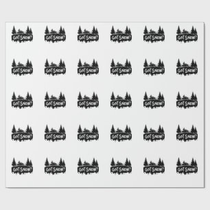 Sneeuwscooters - Kreetsneeuw Cadeaupapier