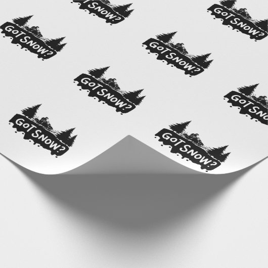 Sneeuwscooters - Kreetsneeuw Cadeaupapier (Hoek)